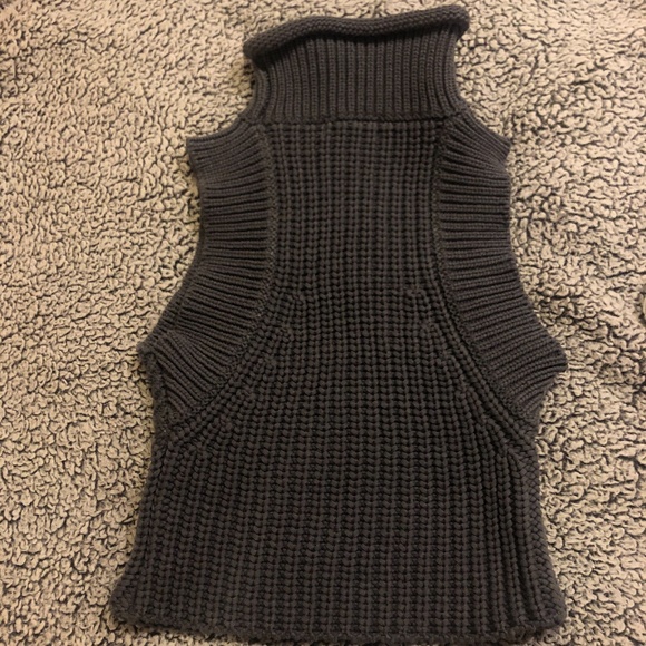 NEW Silence + Noise Grey Knit Cropped Turtle Neck - Picture 5 of 6